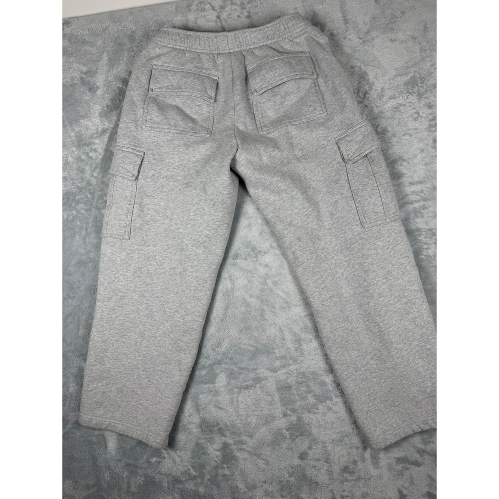 Aritzia Sweatfleece Mega Cargo Sweatpants Heather Grey Small Wide Leg Jogger - Picture 4 of 9